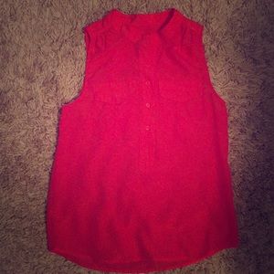 Jcrew double pocket sleeveless shirt